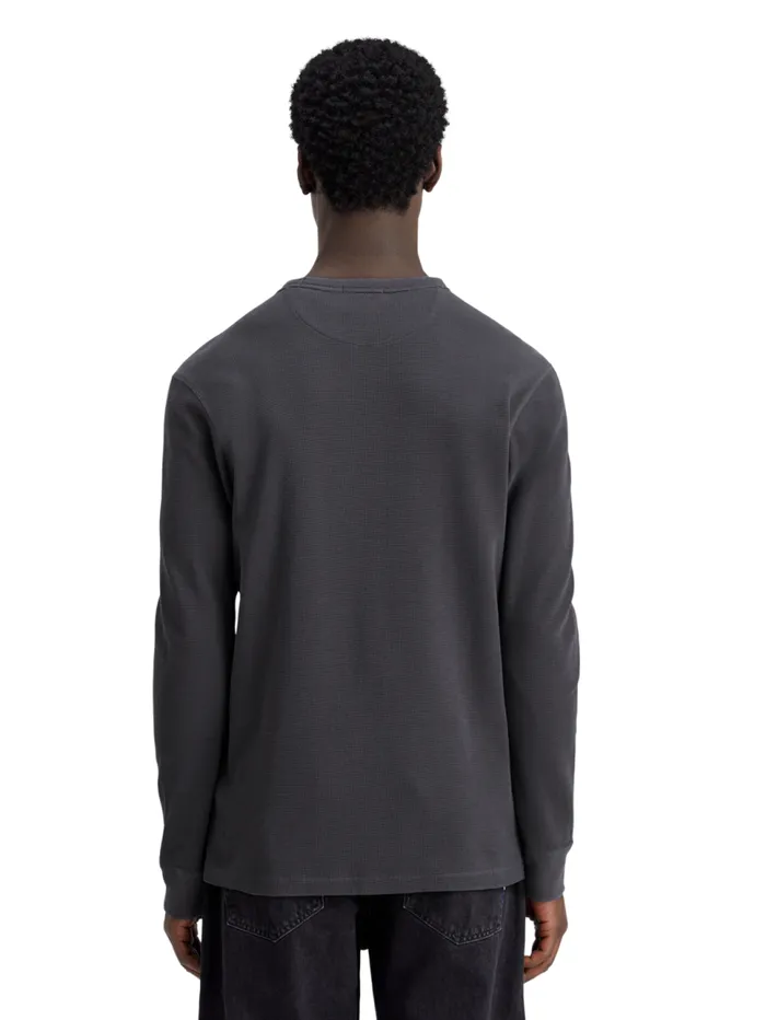 Regular Fit Waffle Tshirt Ls Moody Grey Men Scotch and Soda TShirts and Polo Shirts Regular Fit Waffle Tshirt Ls Moody Grey Men Scotch and Soda TShirts and Polo Shirts