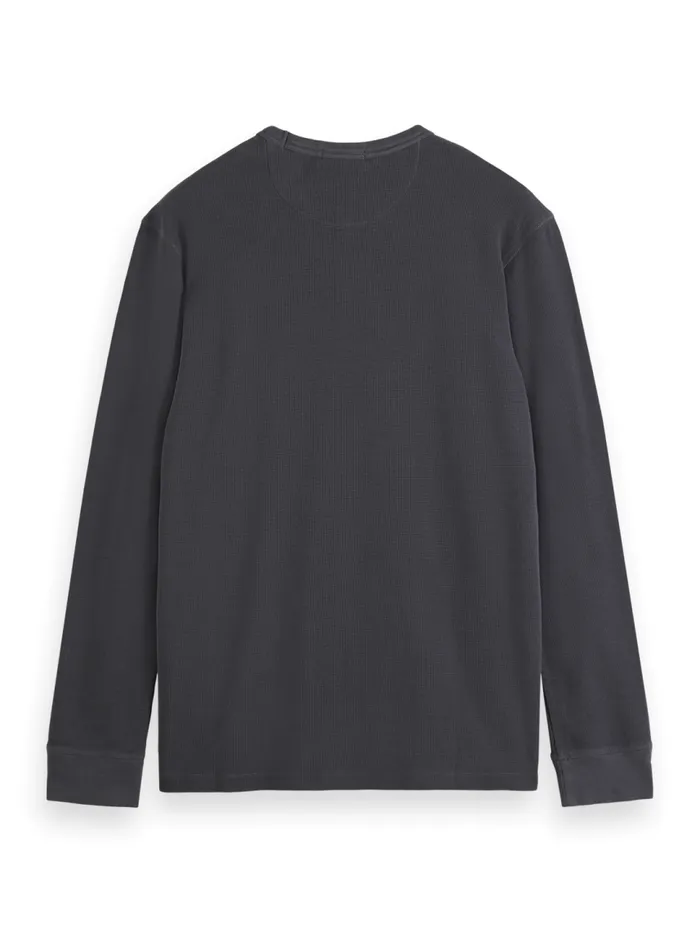 Regular Fit Waffle Tshirt Ls Moody Grey Men Scotch and Soda TShirts and Polo Shirts Regular Fit Waffle Tshirt Ls Moody Grey Men Scotch and Soda TShirts and Polo Shirts