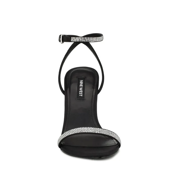 Reina Ankle Strap Sandals Black Women Nine West High Heels Reina Ankle Strap Sandals Black Women Nine West High Heels