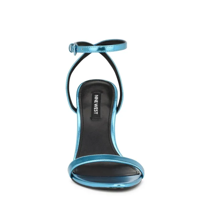 Reina Ankle Strap Sandals Blue Women Nine West Sandals Reina Ankle Strap Sandals Blue Women Nine West Sandals