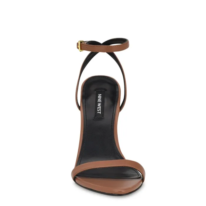 Reina Ankle Strap Sandals Light Brown Women Nine West Dress Reina Ankle Strap Sandals Light Brown Women Nine West Dress