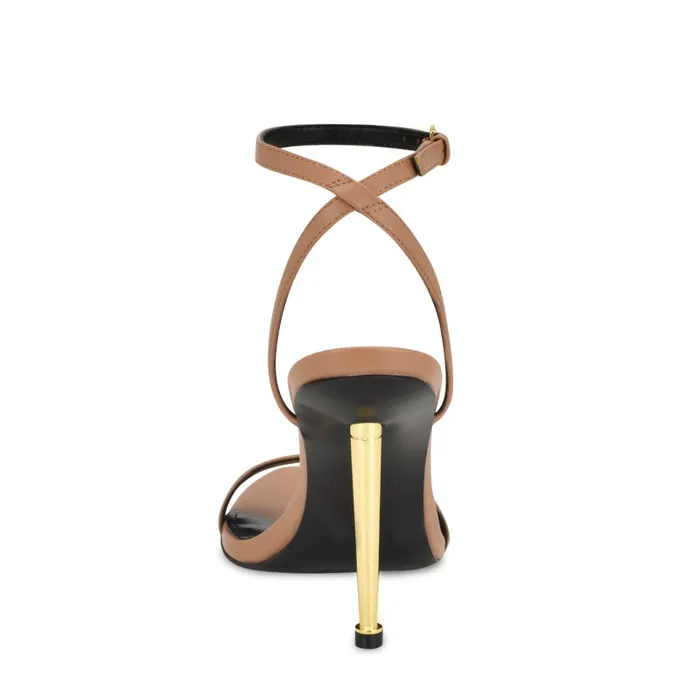 Reina Ankle Strap Sandals Medium Natural Women Nine West High Heels Reina Ankle Strap Sandals Medium Natural Women Nine West High Heels