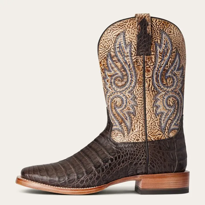 Relentless Denton Western Boot Chocolate Caiman Belly Men Ariat Western Boots Relentless Denton Western Boot Chocolate Caiman Belly Men Ariat Western Boots