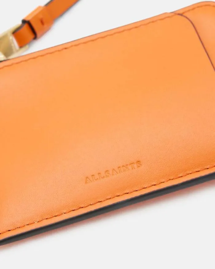 Remy Leather Wallet Pyrole Orange Women AllSaints Handbags and Wallets