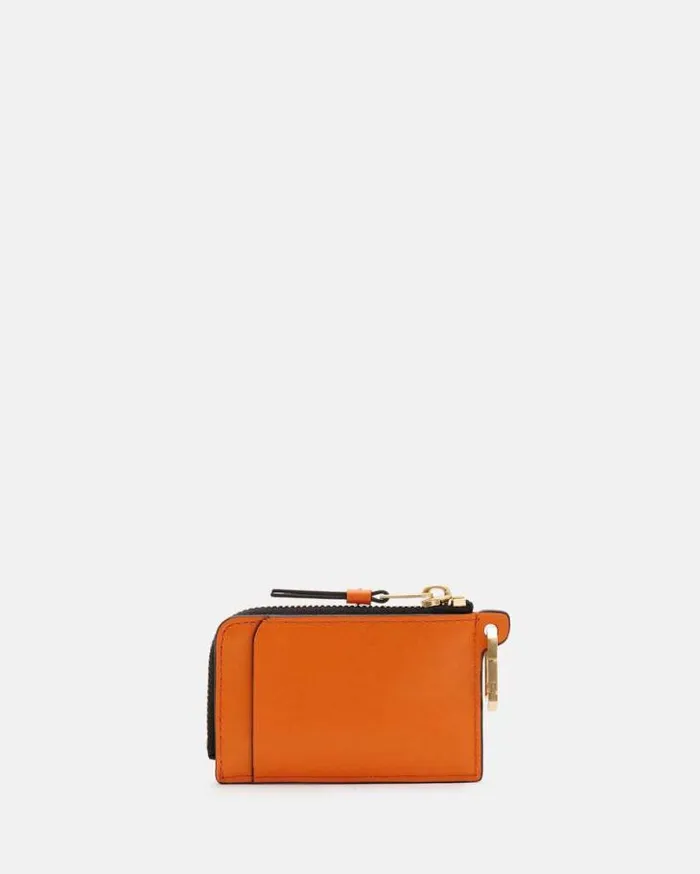 Remy Leather Wallet Pyrole Orange Women AllSaints Handbags and Wallets