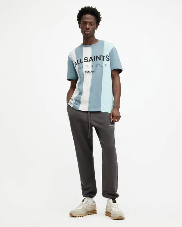 Repurpose Underground Relaxed Fit TShirt Bluebluewhite Men AllSaints TShirts Repurpose Underground Relaxed Fit TShirt Bluebluewhite Men AllSaints TShirts