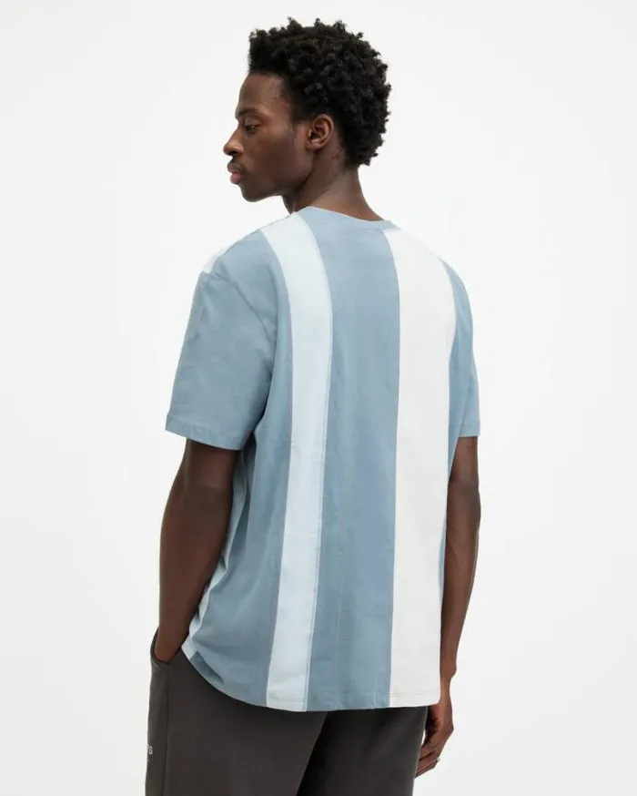 Repurpose Underground Relaxed Fit TShirt Bluebluewhite Men AllSaints TShirts Repurpose Underground Relaxed Fit TShirt Bluebluewhite Men AllSaints TShirts