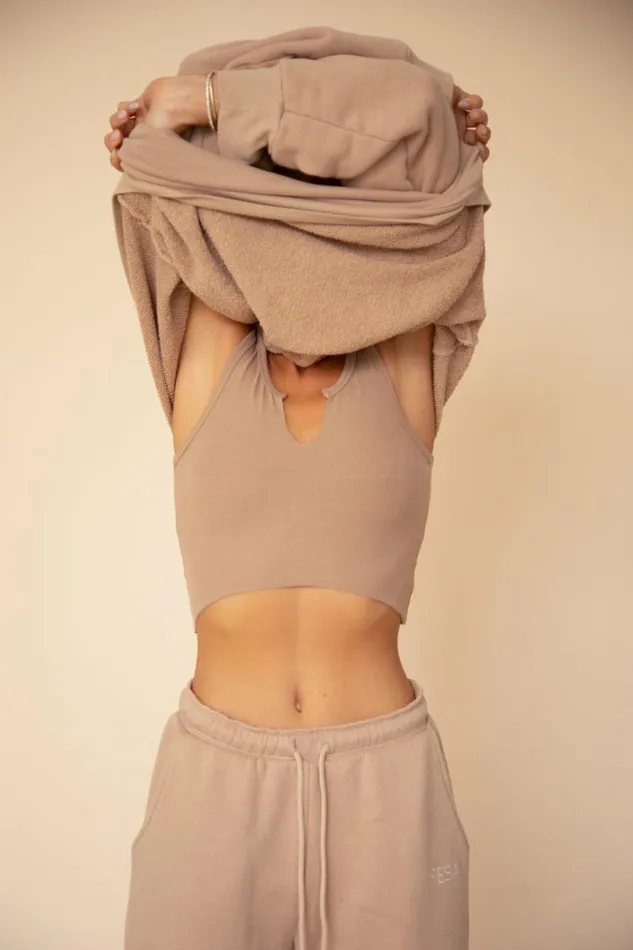 RESA Lounge Gunner Sweatshirt In Sand 8211 Women