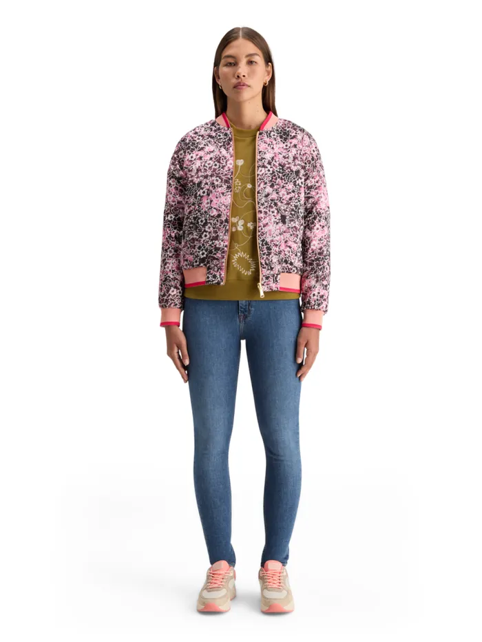 REVERSIBLE BOMBER Shibori Floral Pink Women Scotch and Soda Jackets and Coats