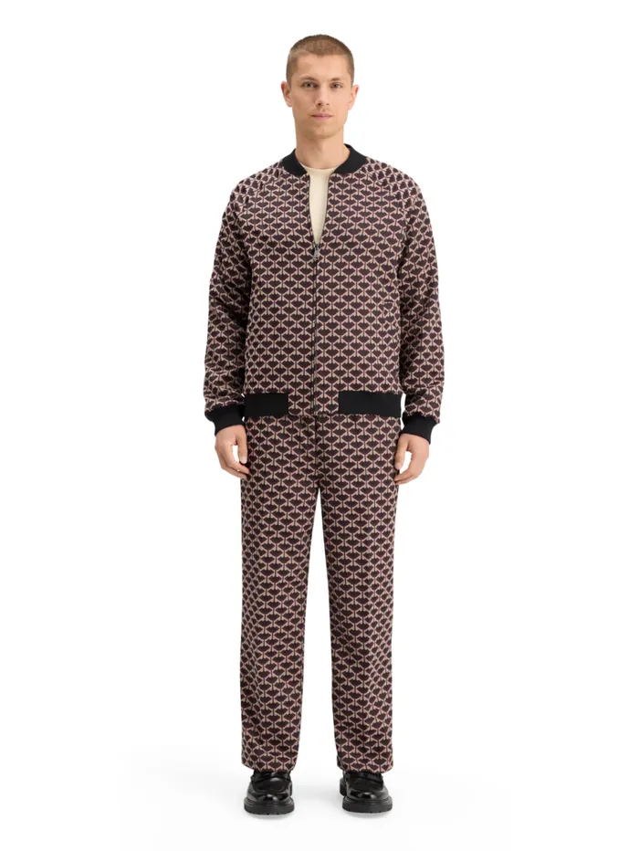 REVERSIBLE JACQUARD BOMBER JACKET Geo Tulip Men Scotch and Soda Jackets and Coats
