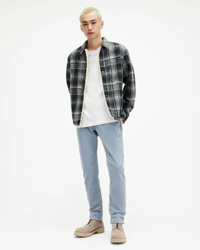 Rex Slim Fit Corduroy Jeans Dusty Blue Men AllSaints Jeans