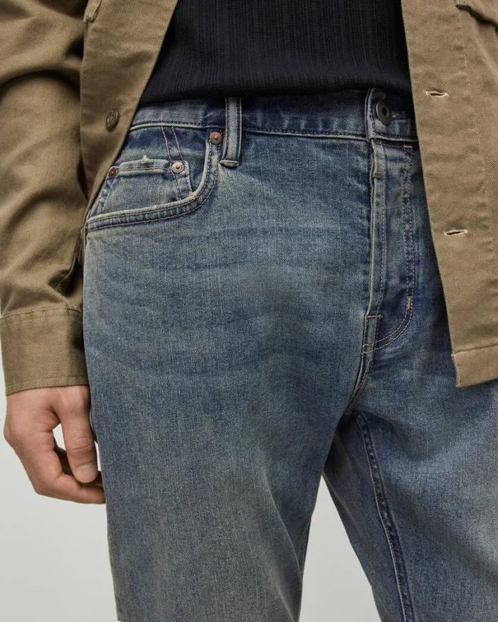 Rex Slim Fit Soft Stretch Denim Jeans Vintage Indigo Men AllSaints Pants