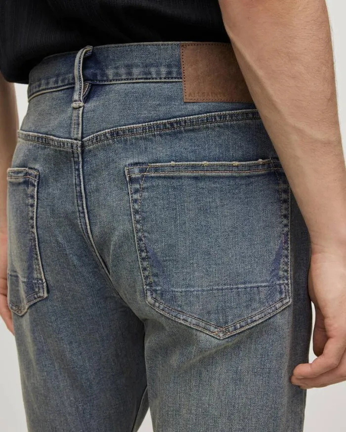 Rex Slim Fit Soft Stretch Denim Jeans Vintage Indigo Men AllSaints Pants