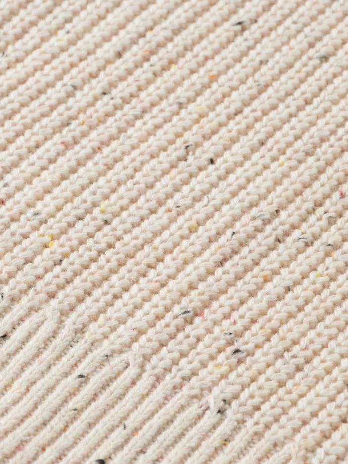 RIB KIT PULLOVER IN NEPS QUALITY Ecru Kids Scotch and Soda Knitwear