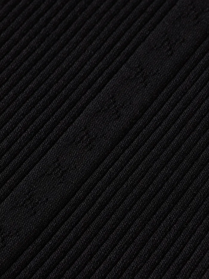 RIBBED KNITTED MIDI DRESS Evening Black Women Scotch and Soda Dresses and Jumpsuits RIBBED KNITTED MIDI DRESS Evening Black Women Scotch and Soda Dresses and Jumpsuits