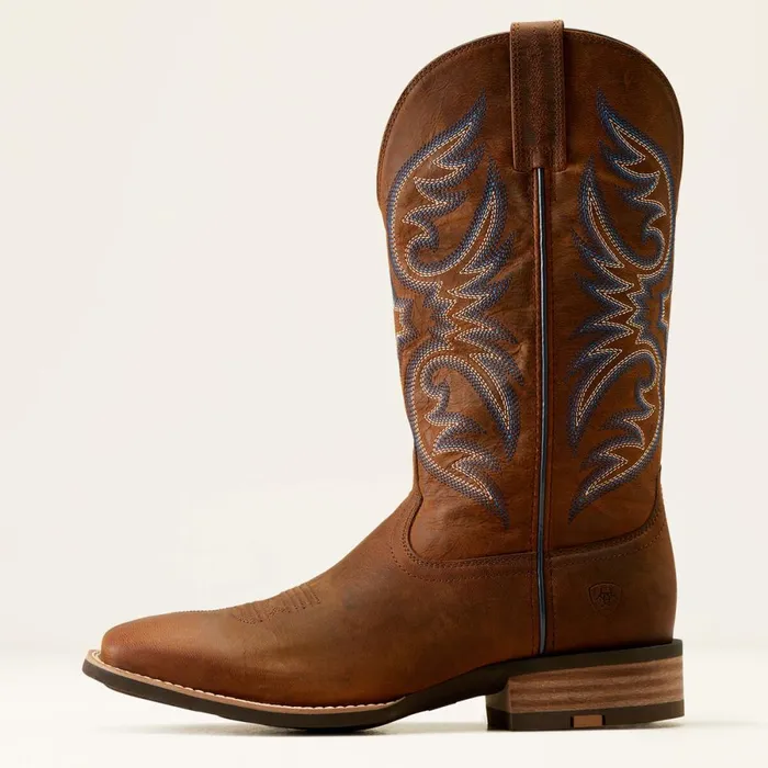 Ricochet Cowboy Boot Weathered Chestnut Men Ariat Western Boots Ricochet Cowboy Boot Weathered Chestnut Men Ariat Western Boots