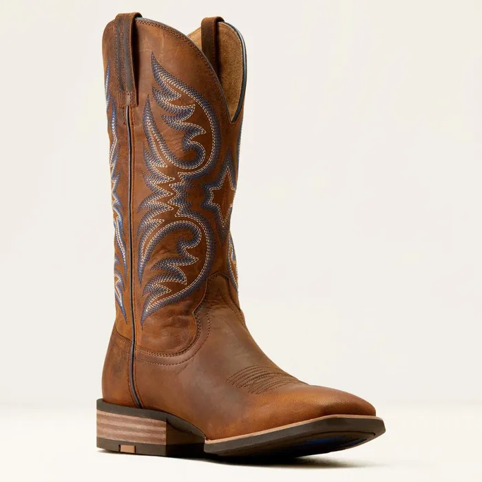 Ricochet Cowboy Boot Weathered Chestnut Men Ariat Western Boots Ricochet Cowboy Boot Weathered Chestnut Men Ariat Western Boots