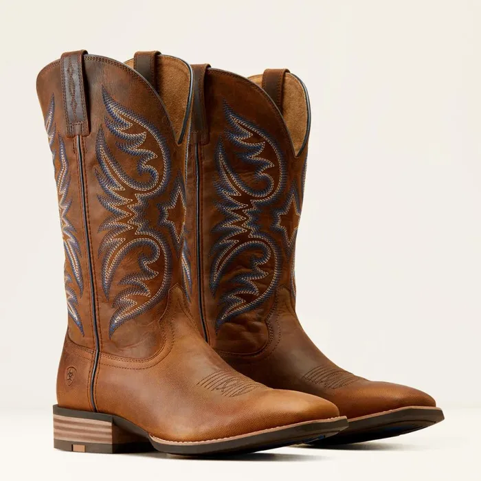 Ricochet Cowboy Boot Weathered Chestnut Men Ariat Western Boots Ricochet Cowboy Boot Weathered Chestnut Men Ariat Western Boots