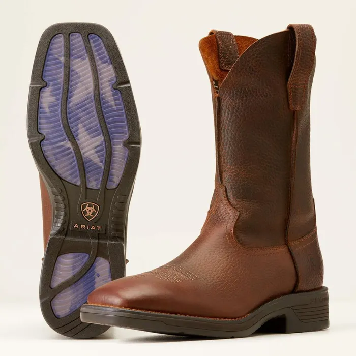 Ridgeback Rambler Cowboy Boot Brown Oiled Rowdy Men Ariat Western Boots