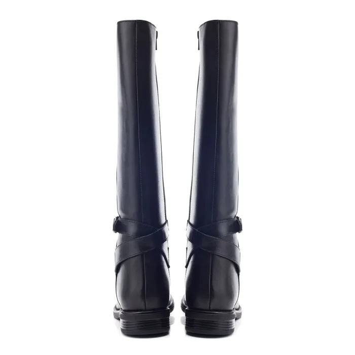 Riding And Flat Boots Women Moda In Pelle Bsoleful BDublin Black Leather