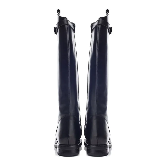 Riding And Flat Boots Women Moda In Pelle Bsoleful BLuna Black Leather