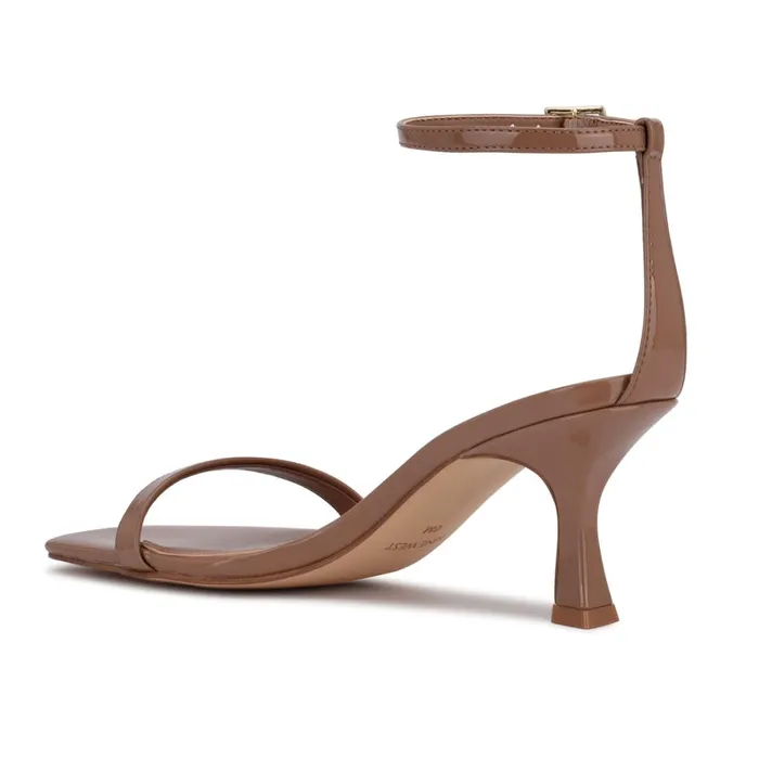 Ripe Heeled Sandals Clay Patent Women Nine West Dress Ripe Heeled Sandals Clay Patent Women Nine West Dress