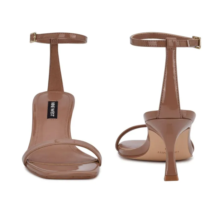 Ripe Heeled Sandals Clay Patent Women Nine West Dress Ripe Heeled Sandals Clay Patent Women Nine West Dress