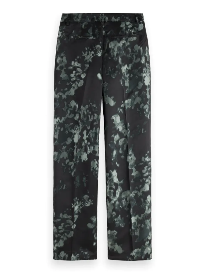 Ripple Floral Jacquard Straight Leg Pant Nieuw Blossom Print Park Green Women Scotch and Soda Pants Ripple Floral Jacquard Straight Leg Pant Nieuw Blossom Print Park Green Women Scotch and Soda Pants