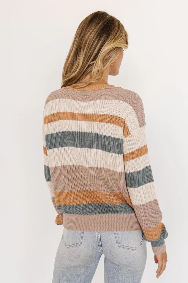 Riverton Striped Sweater Ivory Multi Women Baltic Born Sweaters Riverton Striped Sweater Ivory Multi Women Baltic Born Sweaters