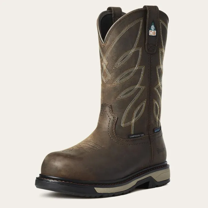 Riveter CSA Waterproof Composite Toe Work Boot Dark Brown Women Ariat Waterproof Boots
