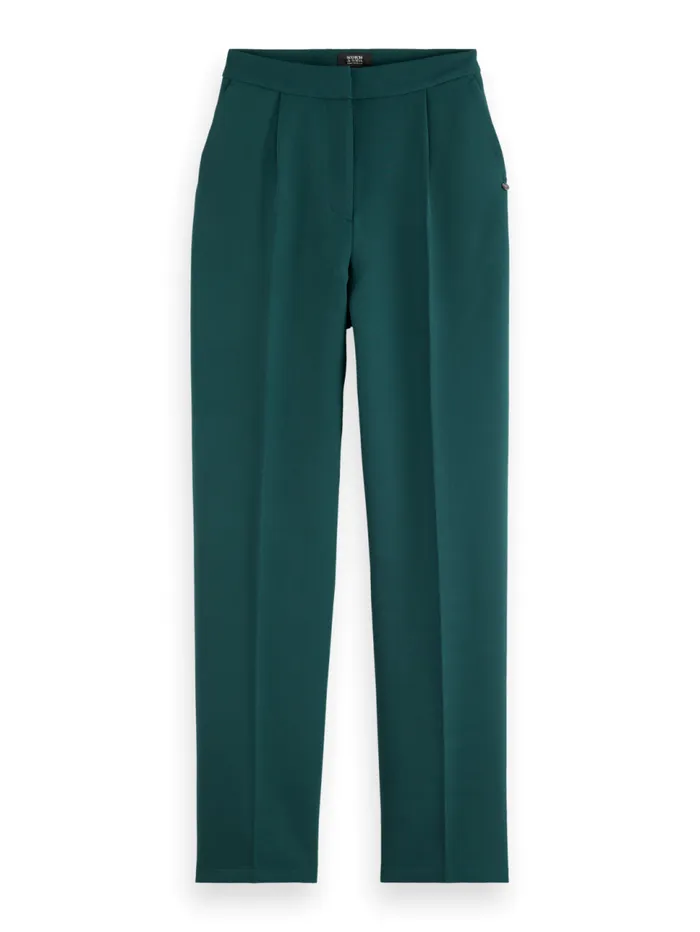 ROBYN RELAXED POLY CREPE PANT Cypress Green Women Scotch and Soda Pants