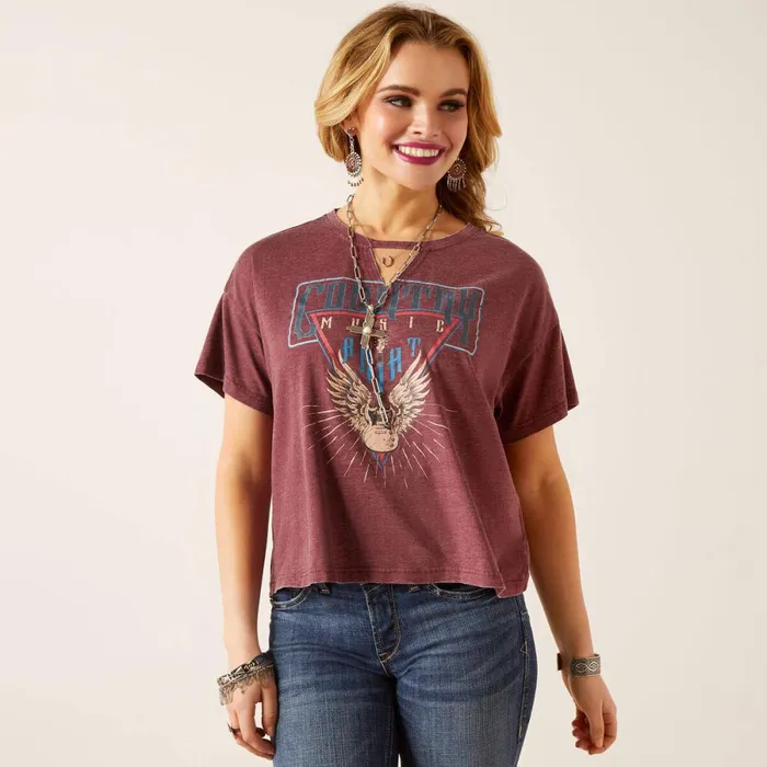 Rock N Roll TShirt Tawny Port Women Ariat TShirts and Tops