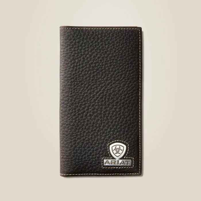 Rodeo Wallet Stacked Logo Brown Rowdy Men Ariat Bags and Wallets