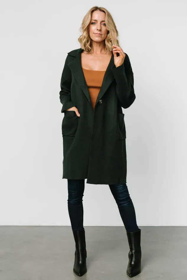 Roland Long Jacket Dark Green Women Baltic Born Outerwear