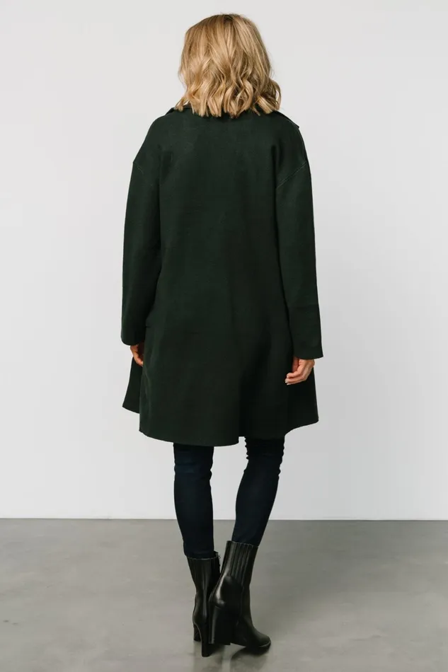 Roland Long Jacket Dark Green Women Baltic Born Outerwear Roland Long Jacket Dark Green Women Baltic Born Outerwear