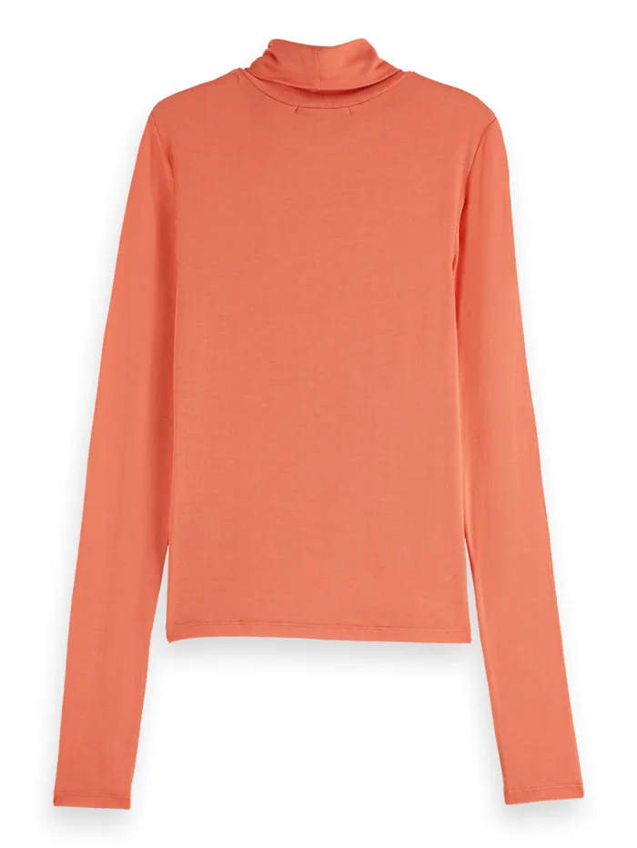 Roll Up Neck Long Sleeve Tshirt Negroni Women Scotch and Soda Tops and TShirts Roll Up Neck Long Sleeve Tshirt Negroni Women Scotch and Soda Tops and TShirts