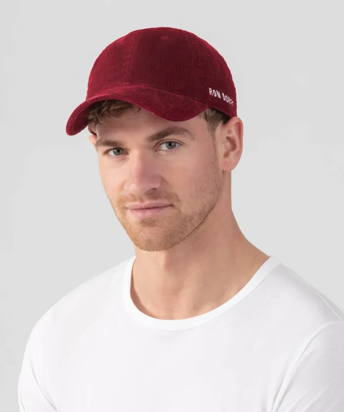 Ron Dorff Corduroy Coach Cap 034RON DORFF034 Burnt Red Men Coach Caps and Beanies and Scarves