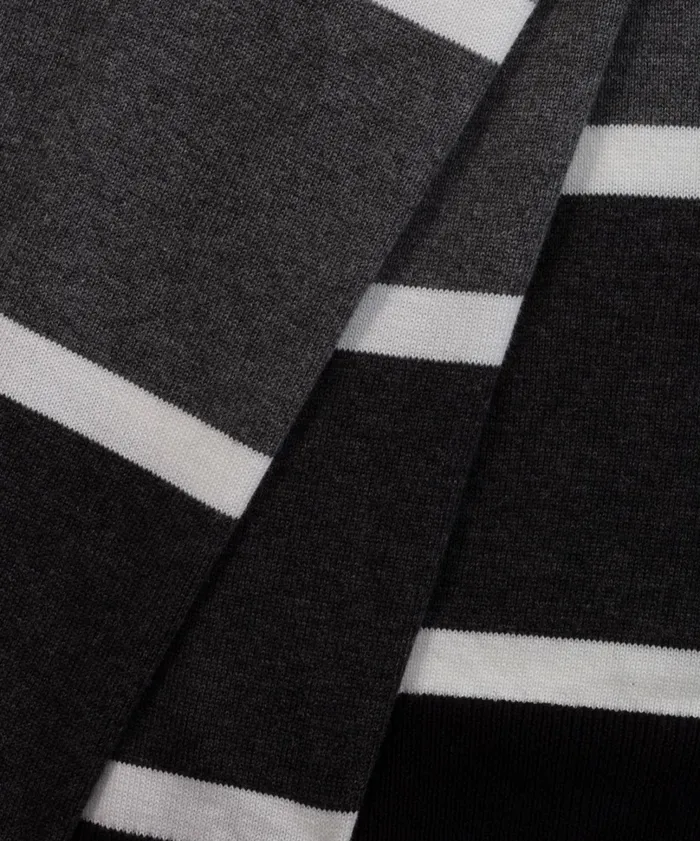 Ron Dorff Cotton Panelled Sweater Black Men Cashmere and Knitwear Tops