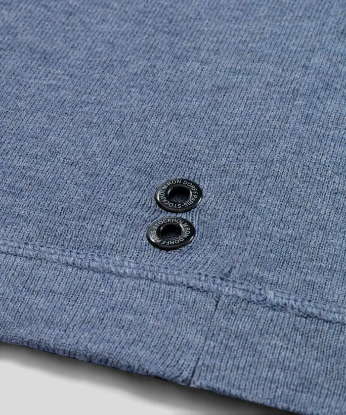 Ron Dorff Light CottonSilk Hoodie Sweater Glacial Blue Men Cashmere and Knitwear Tops
