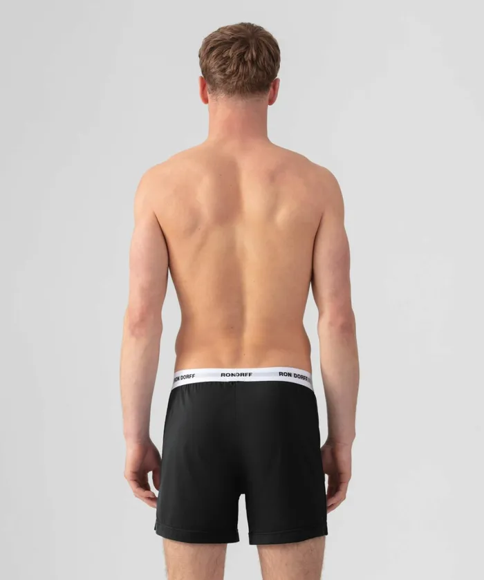 Ron Dorff RON DORFF Pyjama Shorts Black Men Shorts