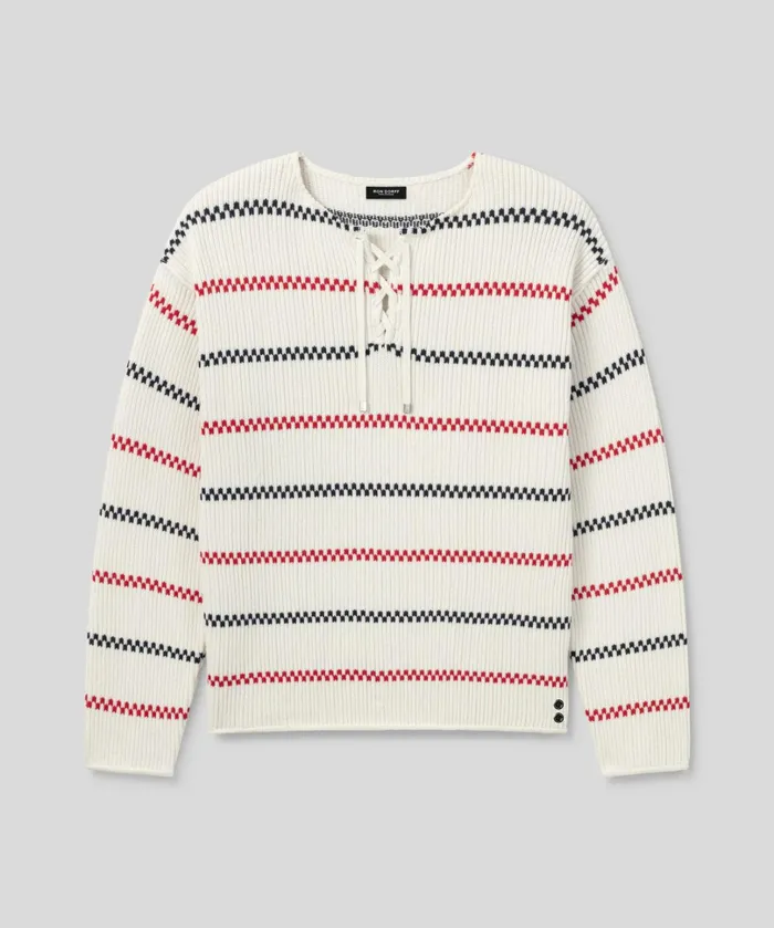 Ron Dorff Swedish Fisherman Cotton Sweater Off White Men Cashmere and Knitwear Tops
