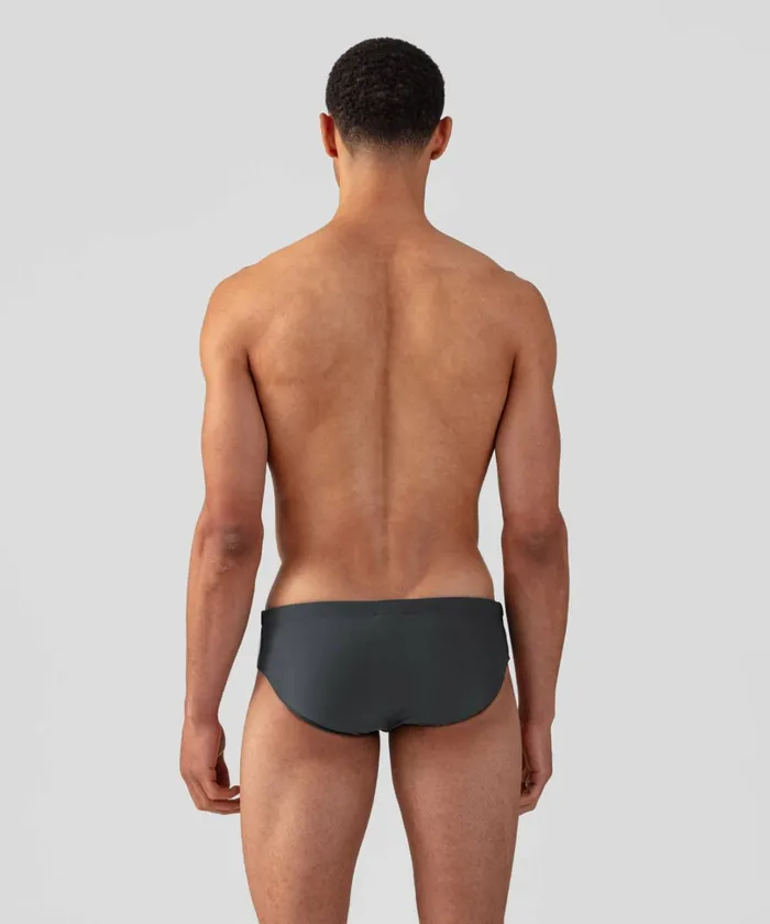 Ron Dorff Swim Briefs Panelled Lava Grey Men Swim Briefs