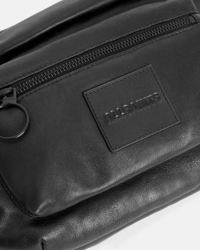 Ronin Zip Up Embossed Leather Fanny Pack Black Men AllSaints Bags and Wallets Ronin Zip Up Embossed Leather Fanny Pack Black Men AllSaints Bags and Wallets