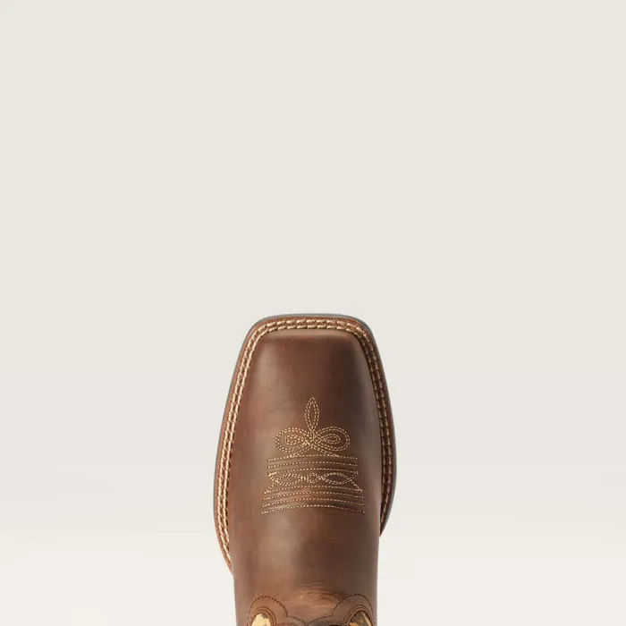 Round Up Crossroads Western Boot Distressed Tan Women Ariat Western Boots Round Up Crossroads Western Boot Distressed Tan Women Ariat Western Boots