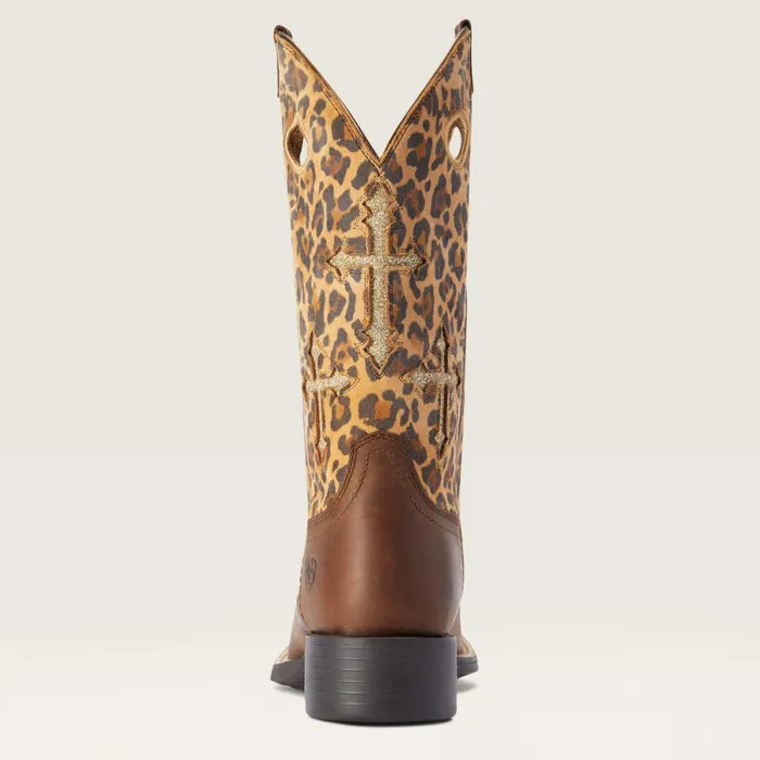 Round Up Crossroads Western Boot Distressed Tan Women Ariat Western Boots Round Up Crossroads Western Boot Distressed Tan Women Ariat Western Boots