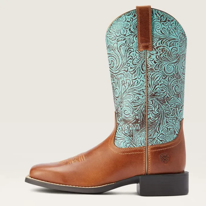 Round Up Wide Square Toe Western Boot Beduino Brown Women Ariat Western Boots Round Up Wide Square Toe Western Boot Beduino Brown Women Ariat Western Boots