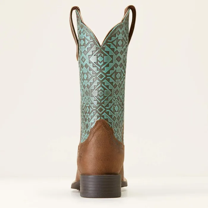 Round Up Wide Square Toe Western Boot Old Earth Women Ariat Western Boots Round Up Wide Square Toe Western Boot Old Earth Women Ariat Western Boots