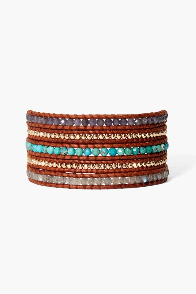 Santi Wrap Bracelet Turquoise Mix Women Chan Luu Bracelets