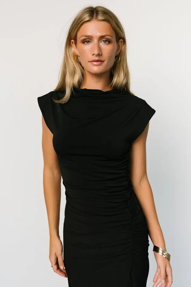 Sasha Ruched Maxi Dress Black Women Baltic Born Maxi Dresses Sasha Ruched Maxi Dress Black Women Baltic Born Maxi Dresses