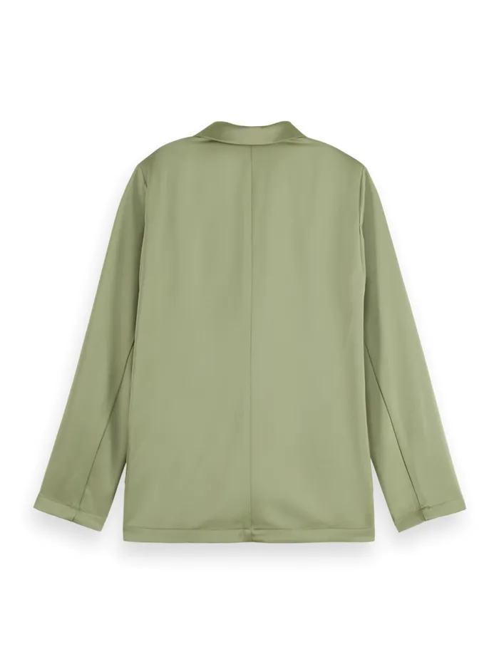 SB SATIN BLAZER Washed Sage Women Scotch and Soda Blazers